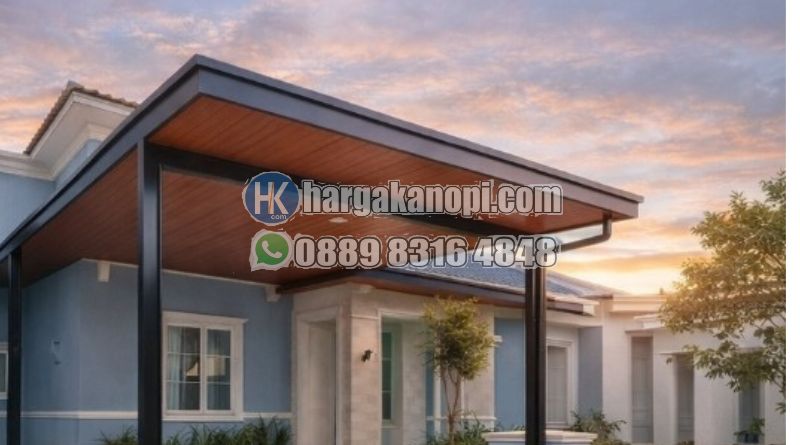 harga kanopi plus plafon pvc paket lengkap jabodetabek